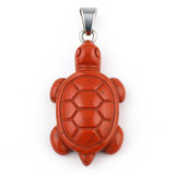 1.0Inch Tortoise Gemstone Pendant for Making Jewelry #SP2311S-25MM