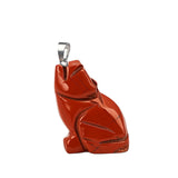 1.0Inch Hand Carved  Gemstone Wolf Animal Pendant for Making Jewelry #SP2314S-25MM