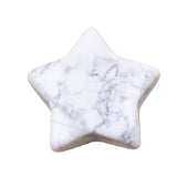 Handmade Craved 30mm Gemstone Star Ornament for Decoration