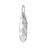 Handmade Wire Wrapped Hexagonal Point Gemstone Pendant For Making Jewelry #SP1753