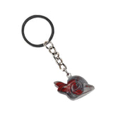 1.0 Inch Hand Carved Snail Gemstone Figurine Pendant Keychain #KC2323S-A1