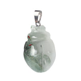 1.0Inch Hand Carved Gemstone Beetle Animal Pendant for Making Jewelry #SP2315S-25MM