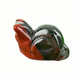 1.0 Inch Hand Carved Snail Gemstone Figurine Ornament for Home Office Desk Decor #SP2323