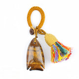 Handmade Gemstone Fish Keychain with Colorful Tassel #KC2016S-A10 Charm for Abundance, Protection & Everyday Luck | Perfect Gift for Her
