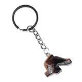 1.0Inch Dolphin Gemstone Pendant Keychain #KC2310S-A1