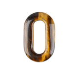 Hollow O-Shape Gemstone Pendant 25×40mm for Making Jewelry