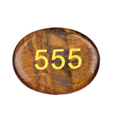 Worry Healing Palm Stones for Meditation Prayer Home Decor with ( Number )-35x45MM #SP1904G-W10