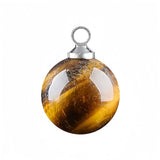 10MM Gemstone Round Ball Pendant Silver Cap for DIY Jewelry Making