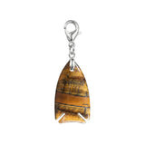 Gemstone Fish Pendant Charms Tag for Bag Keychain 22x40MM #SP2016S-BT