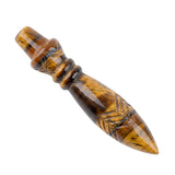 Natural Stone Carved Scepter Point Dowsing Pendant Pendulum Crystal Pendulums for Divination Dowsing