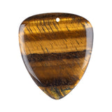 Natural Gemstone Guitar Pick Pendant 27x32mm for Jewelry Making SP2030