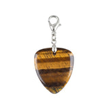Gemstone Guitar Pick Pendant Charms for Bag Tag DIY Jewelry With Lobster Clasp SP2030-BT