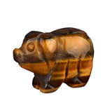 1" Gemstone Pig Figurine - Natural Stone Office Decor