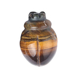 1.0Inch Hand Carved Beetle Gemstone Figurine Animal Ornament for Home Office Desk Decor #SP2315