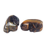 1.0 Inch Hand Carved Gemstone Lizard Figurine Animal Ornament for Home Office Desk Decor #SP2321