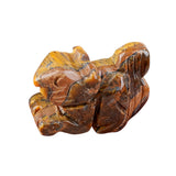 1.0 Inch Hand Carved Squirrel Gemstone Figurine Ornament for Home Office Desk Decor #SP2322