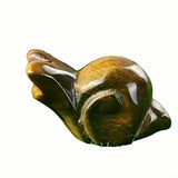 1.0 Inch Hand Carved Snail Gemstone Figurine Ornament for Home Office Desk Decor #SP2323