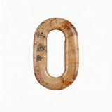 Hollow O-Shape Gemstone Pendant 25×40mm for Making Jewelry