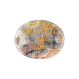 Worry Healing Palm Stones for Meditation Prayer Home Decor with (WhatWould Jesus Do? )35x45MM #SP1904G-W14