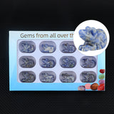1.0Inch Hand Carved Mouse Gemstone Figurine Ornament 12PCS In Box  for Home Office Desk Decor #SP1878-12PA