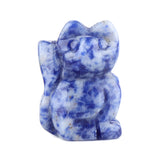 1" Gemstone Cat Figurine - Hand-Carved Healing Crystal
