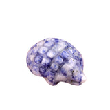 1.0Inch Handmade Carved Gemstone Hedgehog Ornament For Home Office Desk Decor Mini Stone Animal Figurine Statue Reiki Healing Crystal #SP2308