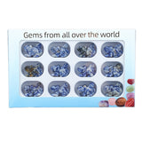 1.0 Inch Hand Carved Squirrel Gemstone Figurine Ornament 12PCS In Box for Home Office Desk Decor #SP2322-12PA