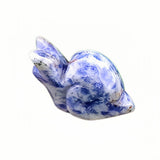 1.0 Inch Hand Carved Snail Gemstone Figurine Ornament for Home Office Desk Decor #SP2323