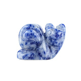 1.0 Inch Hand Carved Snail Gemstone Figurine Ornament for Home Office Desk Decor #SP2325