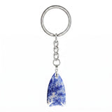 Handmade Crystal Fish Keychain #KC2016  Natural Gemstone Talisman for Abundance & Protection, Elegant Accessory for Everyday Luck & Positive Energy