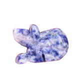 1.0Inch Hand Carved mouse Gemstone Figurine Ornament for Home Office Desk Decor #SP1878