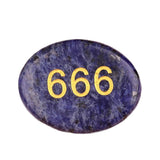 Worry Healing Palm Stones for Meditation Prayer Home Decor with ( Number )-35x45MM #SP1904G-W10