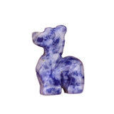 1.0 Inch Hand Carved Fawn & Deerlet Gemstone Figurine Ornament for Home Office Desk Decor #SP1956