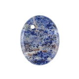 Yellow Tiger Eye 35×45mm Oval Gemstone Slice Pendant with Off-Center Drilled Hole – Natural Stone Charm for Necklaces, Bag Charms & Bookmarks
