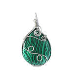 Handmade Wire Wrapped Teardrop Gemstone Pendant For Making Jewelry #SP1752