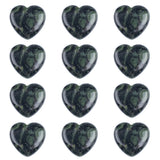 Crystal Puffy Heart Stones 20mm Geometric Pocket Stones for Meditation Chakra Balancing 12PCS In Velvet Bag