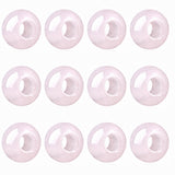 Wholesale 12PCS Round Gemstone Beads Drilled 5mm Large Hole Polished Stone Ball for DIY Jewelry Making