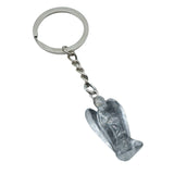 Handmade Craved 1.0Inch Gemstone Angel Pendant Charms Keychain #KC1531
