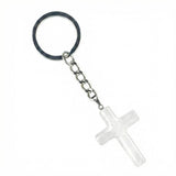 Quartz Crystal Cross Pendant 27X40mm Gemstone Jewelry Necklace Earrings