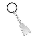 1.0Inch Handmade Craved  Gemstone Dinosaur Animal Pendant Keychain #KC2318S-A1