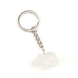 Hand-Carved Gemstone Bear Pendant & Keychain – 25MM Natural Stone Animal Charm, Perfect Key Ring Accessory for Bags & Purses (Unique Gift Idea) #KC2324S-A3