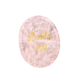 Worry Healing Palm Stones for Meditation Prayer Home Decor ( Missing You)  35x45MM #SP1904G-W02