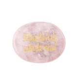 Worry Healing Palm Stones for Meditation Prayer Home Decor with (Relax the body calm the mind )-35x45MM #SP1904G-W05