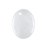 Yellow Tiger Eye 35×45mm Oval Gemstone Slice Pendant with Off-Center Drilled Hole – Natural Stone Charm for Necklaces, Bag Charms & Bookmarks