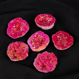 Dreamy Electroplated Agate Geode Specimen – Colorful Crystal Cluster Decor (3-5cm)