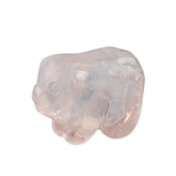 1" Gemstone Pig Figurine - Natural Stone Office Decor