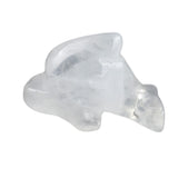 1.0Inch Dolphin Gemstone Ornament For Home Office Desk Decor Handmade Craved Stone Animal Figurine Statue Reiki Healing Crystal #SP2310