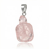 1" Hand-Carved Tortoise Pendant - Gemstone Crystal Charm