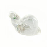 1.0 Inch Hand Carved Snail Gemstone Figurine Ornament for Home Office Desk Decor #SP2323