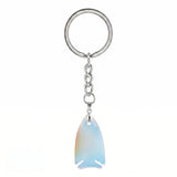 Handmade Crystal Fish Keychain #KC2016  Natural Gemstone Talisman for Abundance & Protection, Elegant Accessory for Everyday Luck & Positive Energy
